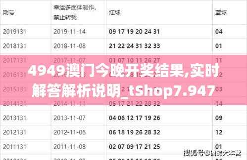 4949澳门今晚开奖结果,实时解答解析说明_tShop7.947