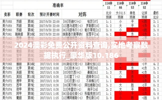 2024澳彩免费公开资料查询,实地考察数据执行_豪华版10.186