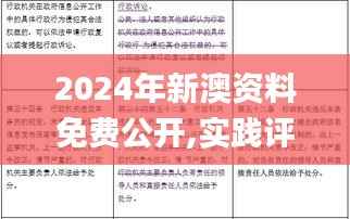 2024年新澳资料免费公开,实践评估说明_YE版10.997