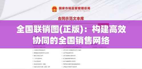 全国联销图(正版):构建高效协同的全国销售网络