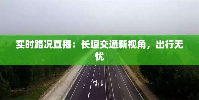 实时路况直播:长垣交通新视角,出行无忧