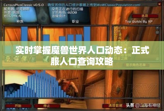 实时掌握魔兽世界人口动态:正式服人口查询攻略