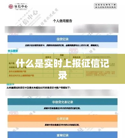 什么是实时上报征信记录