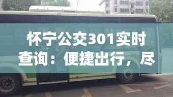 怀宁公交301实时查询:便捷出行,尽在掌握