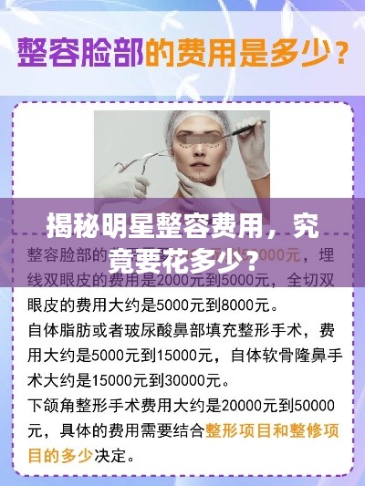 揭秘明星整容费用,究竟要花多少?